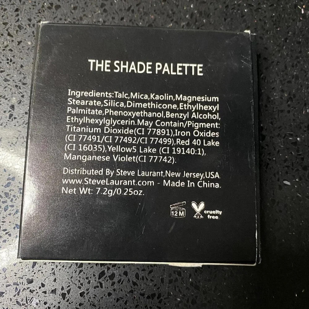 Steve Laurant The Shade Palette Neutral Eye Shadow 9 Shade Palette NIB